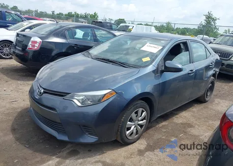 2015 Toyota Corolla Le из США, поврежденный, VIN 2T1BURHE3FC439287